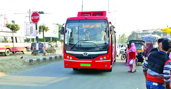 J-K Govt rules out proposal for 50% fare concession in Smart Bus services Srinagar Smart City