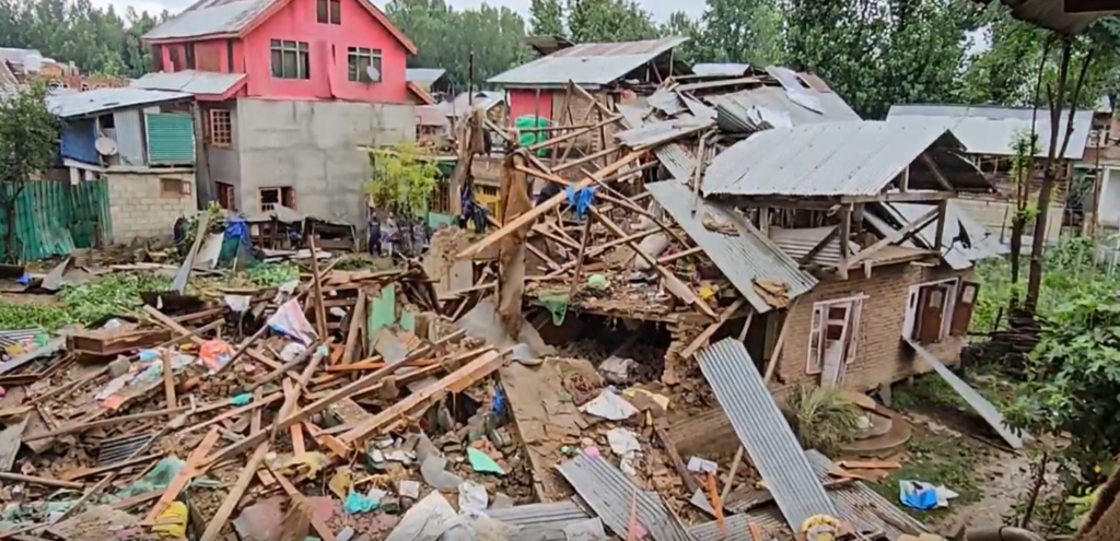 House of militant razed in Anantnag