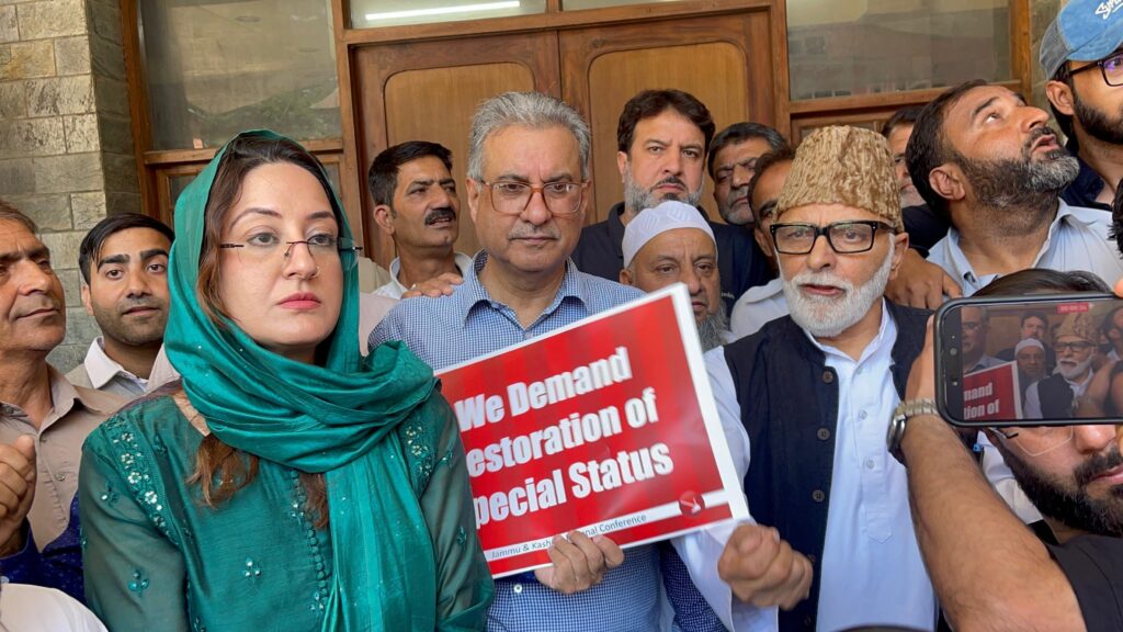 Protest against Article 370